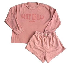 Daily Drills Dusty Rose Thermal and Super Shorts XS/S